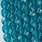 6mm Zircon Faceted Round Beads [50]