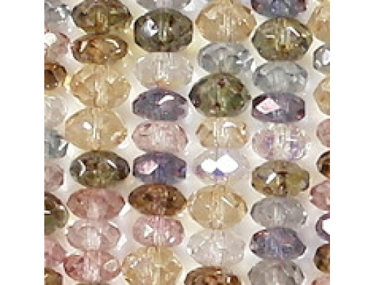 Mix Semi Faceted Rondelle Beads, 6 mm, Mix Semi Jewelry Making Beads, –  National Facets