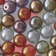 8mm Mixed Luster Round Beads [50]