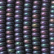 2x4mm Purple Iris Rondelle Beads [100]